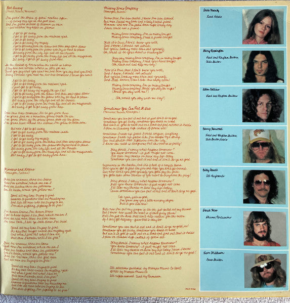 Rossington Collins Band : Anytime, Anyplace, Anywhere (LP, Album, Pin)