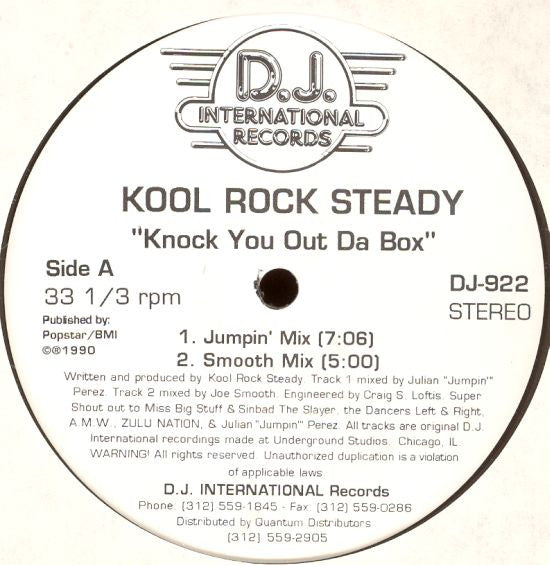 Kool Rock Steady : Knock You Out Da Box (12")