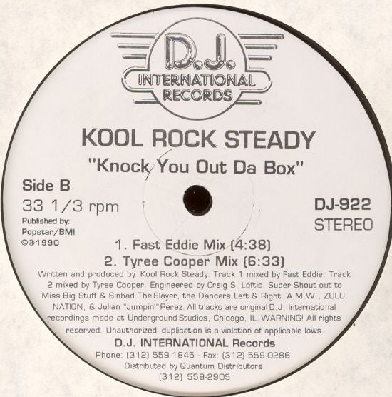Kool Rock Steady : Knock You Out Da Box (12")