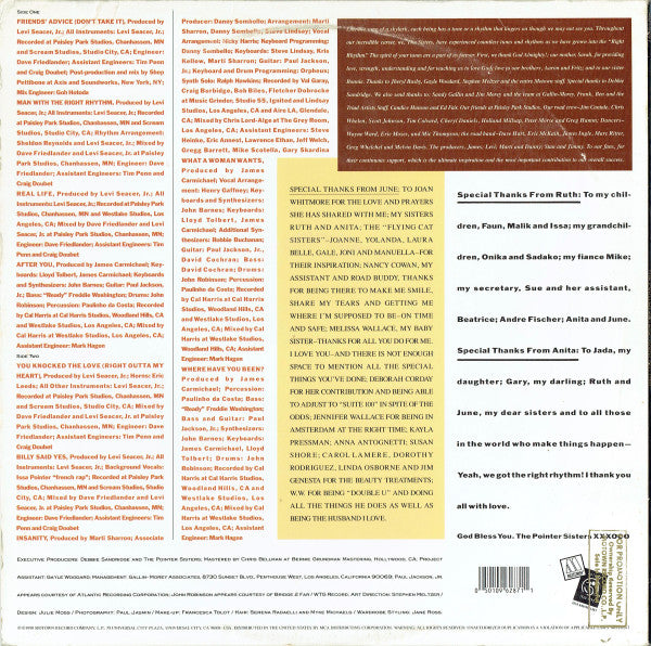 Pointer Sisters : Right Rhythm (LP, Album)