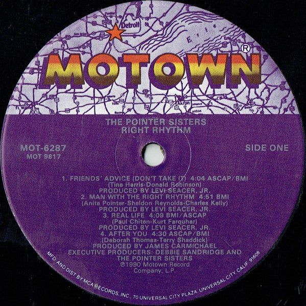 Pointer Sisters : Right Rhythm (LP, Album)