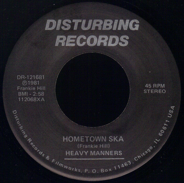 Heavy Manners (2) : Hometown Ska / Taking The Queen To Tea (7", Single)