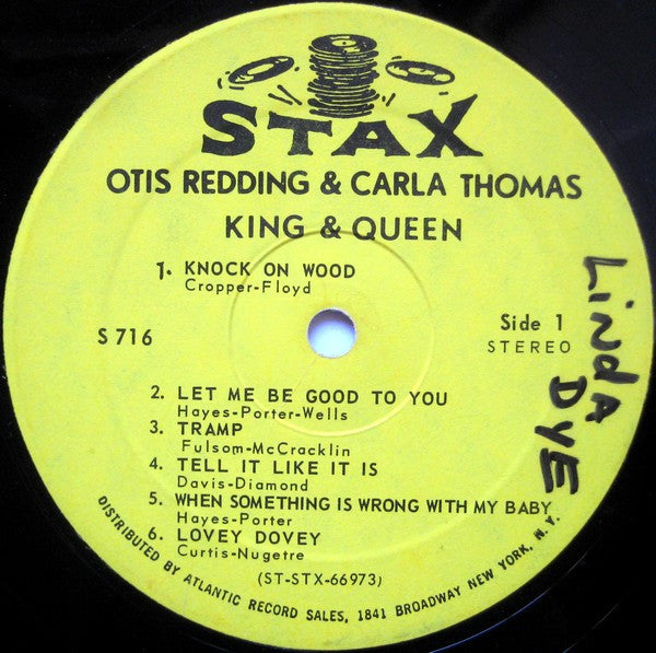 Otis Redding & Carla Thomas : King & Queen (LP, Album)