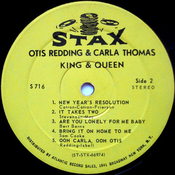 Otis Redding & Carla Thomas : King & Queen (LP, Album)