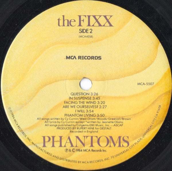 The Fixx : Phantoms (LP, Album, Glo)