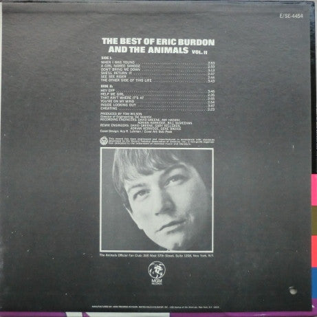 Eric Burdon & The Animals : The Best Of Eric Burdon And The Animals – Vol. II (LP, Comp, Mono)