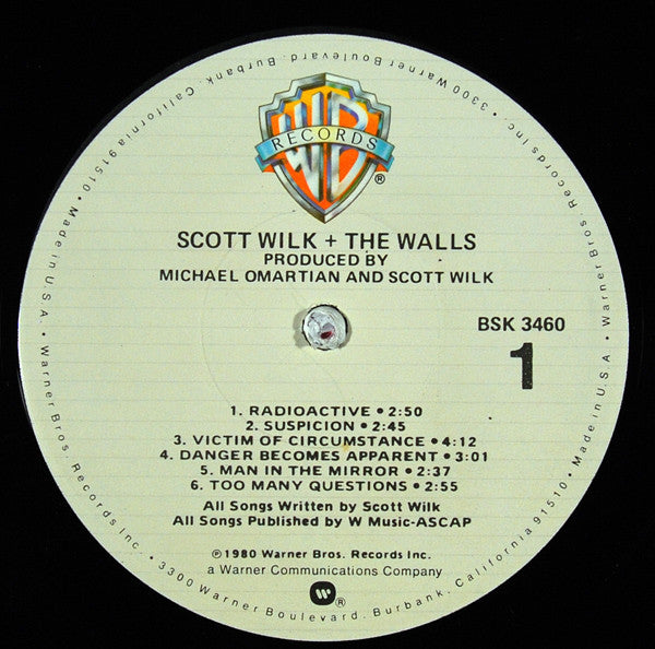 Scott Wilk + The Walls : Scott Wilk + The Walls (LP, Album, Los)