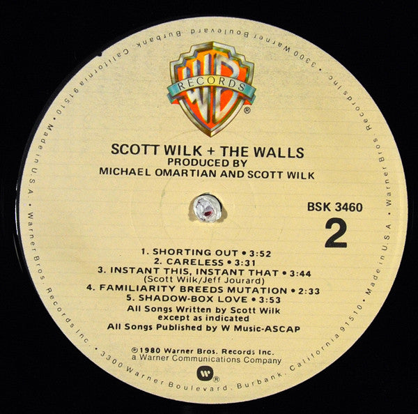Scott Wilk + The Walls : Scott Wilk + The Walls (LP, Album, Los)