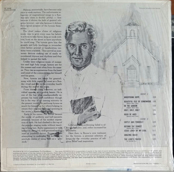 Pat Boone : The Favorite Hymns Of Pat Boone (LP, Comp, RE)