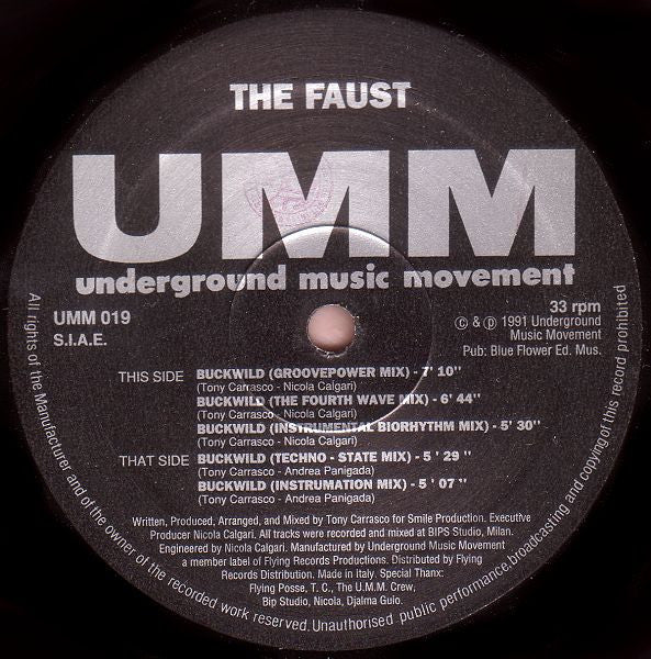 The Faust : Buckwild (12")