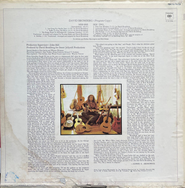 David Bromberg : David Bromberg (LP, Album, Pit)