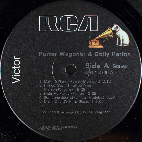 Porter Wagoner And Dolly Parton : Porter & Dolly (LP, Album, Ind)