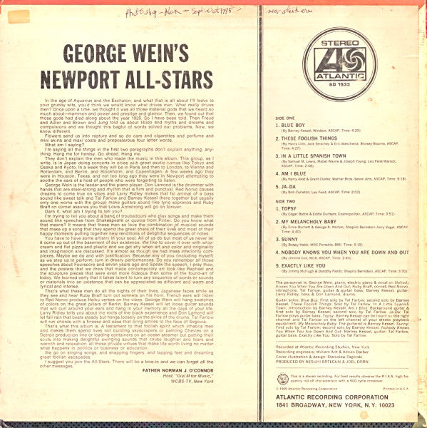 George Wein's Newport All-Stars* : George Wein's Newport All-Stars (LP, Album, Promo)