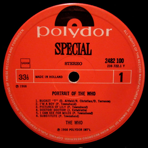 The Who : Portrait Of The Who (LP, Comp)
