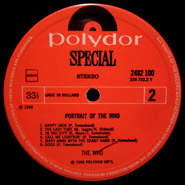 The Who : Portrait Of The Who (LP, Comp)