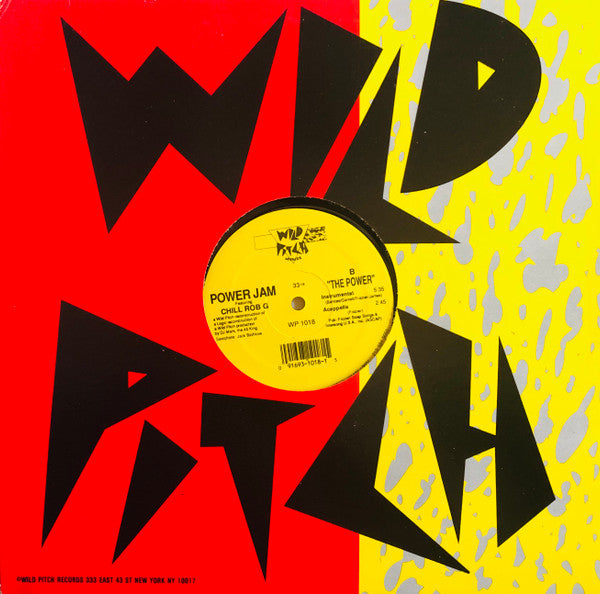 Power Jam Featuring Chill Rob G : The Power (12", RP)