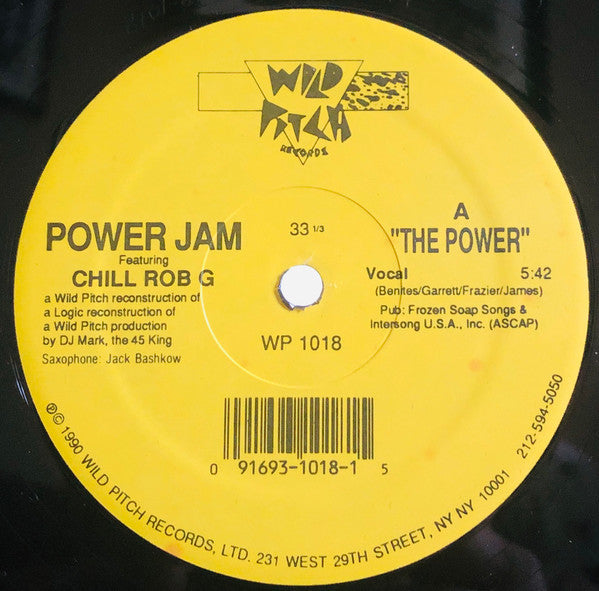 Power Jam Featuring Chill Rob G : The Power (12", RP)