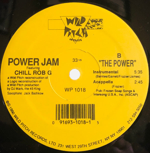 Power Jam Featuring Chill Rob G : The Power (12", RP)