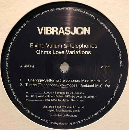 Eivind Vullum & Telephones : Ohms Love Variations (12")