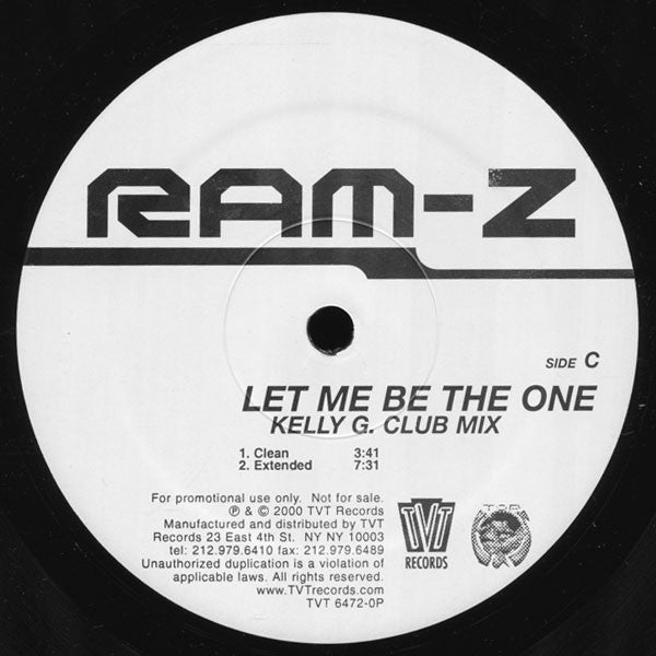 Ram-Z : Let Me Be The One (2x12", Single, Promo)