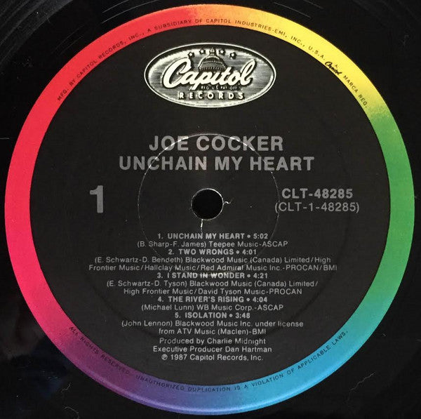 Joe Cocker : Unchain My Heart (LP, Album)