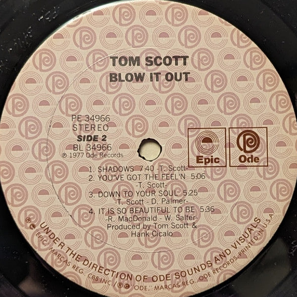 Tom Scott : Blow It Out (LP, Album, Ter)