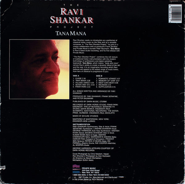 The Ravi Shankar Project* : Tana Mana (LP)