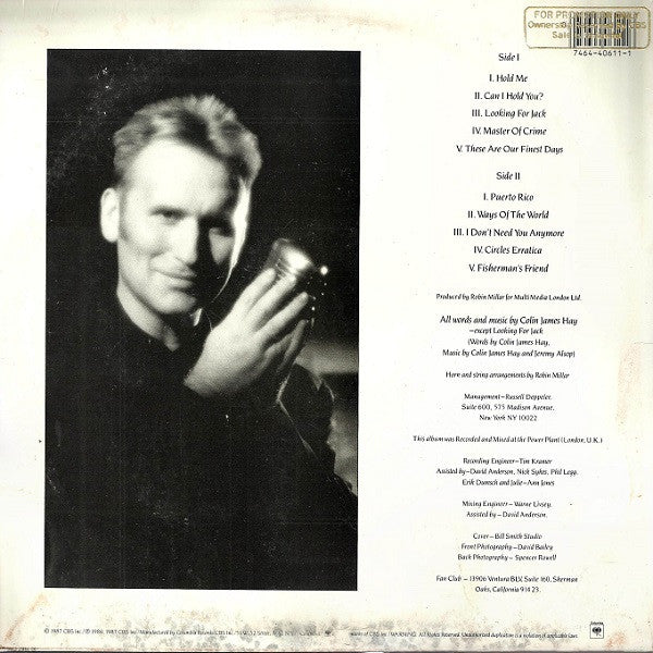 Colin Hay : Looking For Jack (LP, Album, Car)