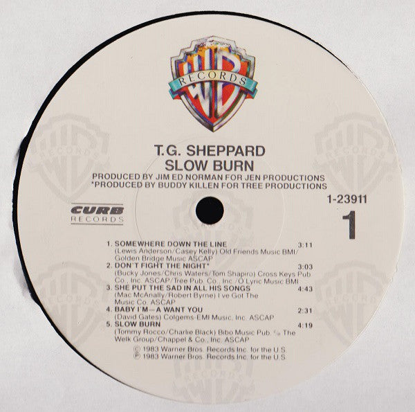T.G. Sheppard : Slow Burn (LP, Album)