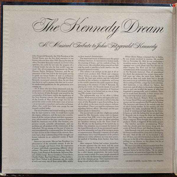 Oliver Nelson And His Orchestra : The Kennedy Dream (LP, Mono, Gat)