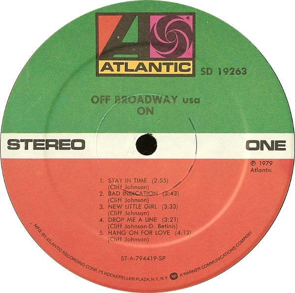 Off Broadway USA : On (LP, Album, Spe)