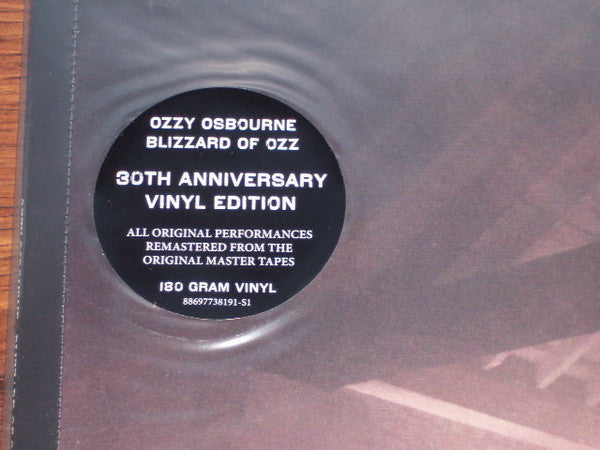 Ozzy Osbourne : Blizzard Of Ozz (LP, Album, RE, RM, 180)