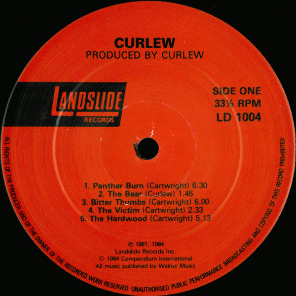 Curlew : Curlew (LP, Album, RP)