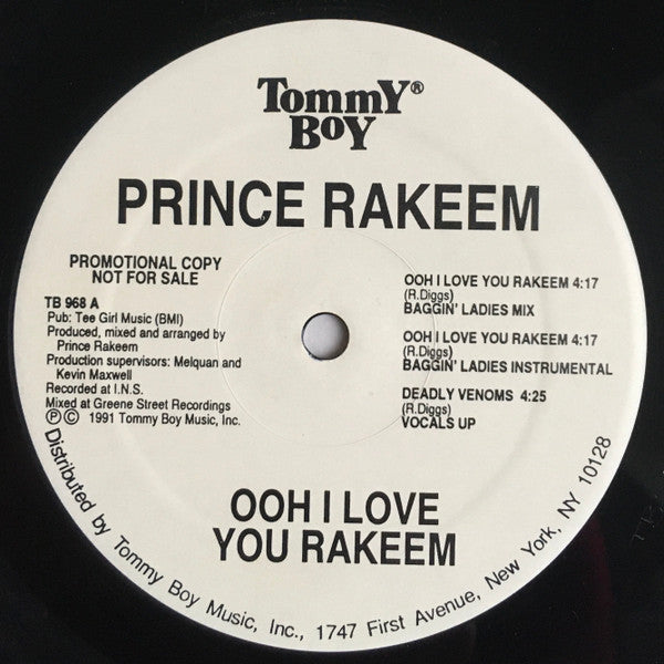 Prince Rakeem : Ooh I Love You Rakeem / Sexcapades (12", Promo)