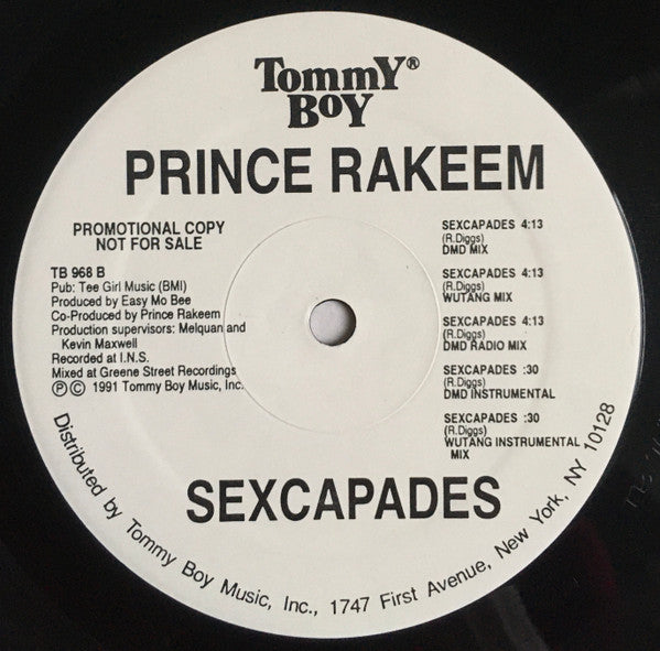 Prince Rakeem : Ooh I Love You Rakeem / Sexcapades (12", Promo)