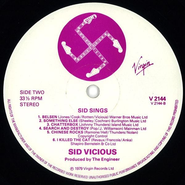 Sid Vicious : Sid Sings (LP, Album)