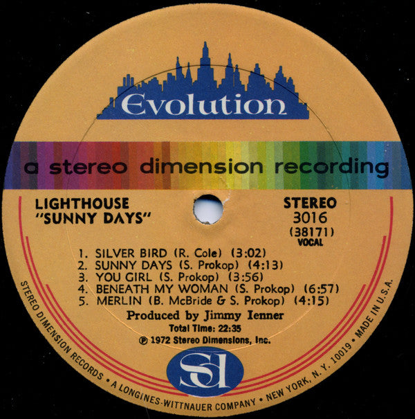 Lighthouse (2) : Sunny Days (LP, Album)