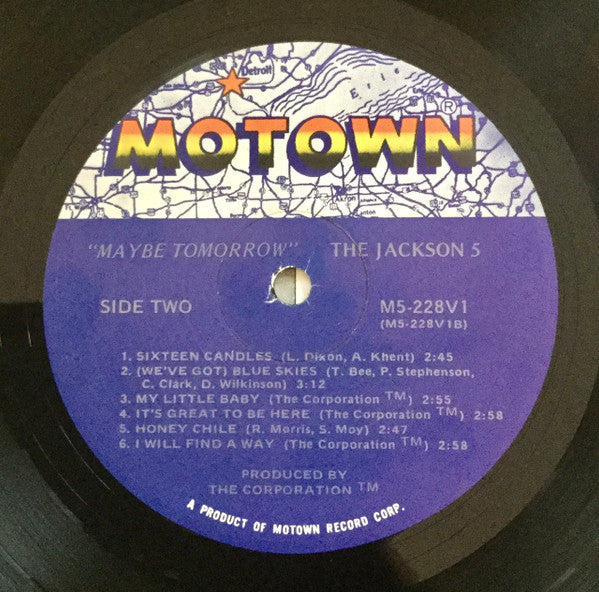 The Jackson 5 : Maybe Tomorrow (LP, Album, RP)