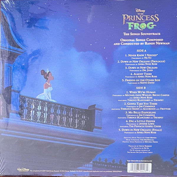 Randy Newman : The Princess And The Frog The Songs Soundtrack (LP, Ltd, Bay)