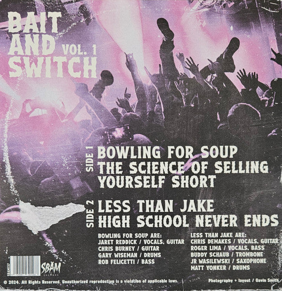 Bowling For Soup Vs Less Than Jake : Bait And Switch Vol. 1 (7", Cle)