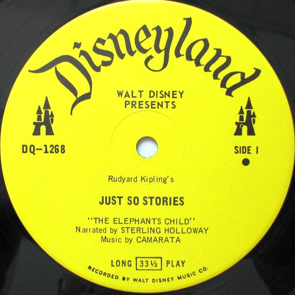 Walt Disney Presents Sterling Holloway, Tutti Camarata : Just So Stories (LP, Mono)
