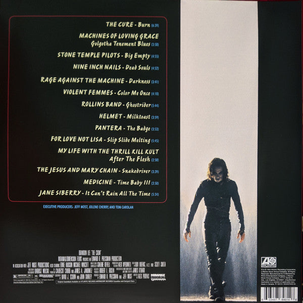 Various : The Crow (Original Motion Picture Soundtrack) (LP + LP, S/Sided, Etch + Album, RE, RP, Red)