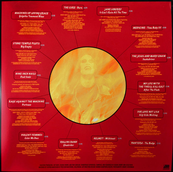 Various : The Crow (Original Motion Picture Soundtrack) (LP + LP, S/Sided, Etch + Album, RE, RP, Red)