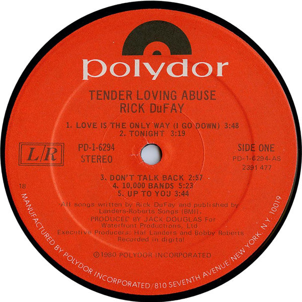 Rick Dufay : Tender Loving Abuse (LP, Album)