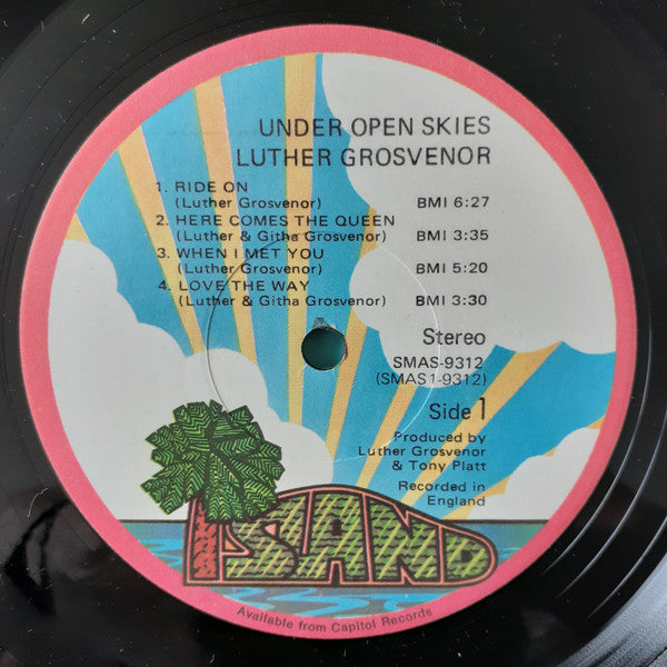 Luther Grosvenor : Under Open Skies (LP, Album, Jac)