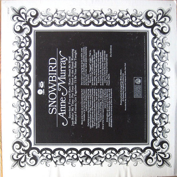 Anne Murray : Snowbird (LP, Comp, Jac)