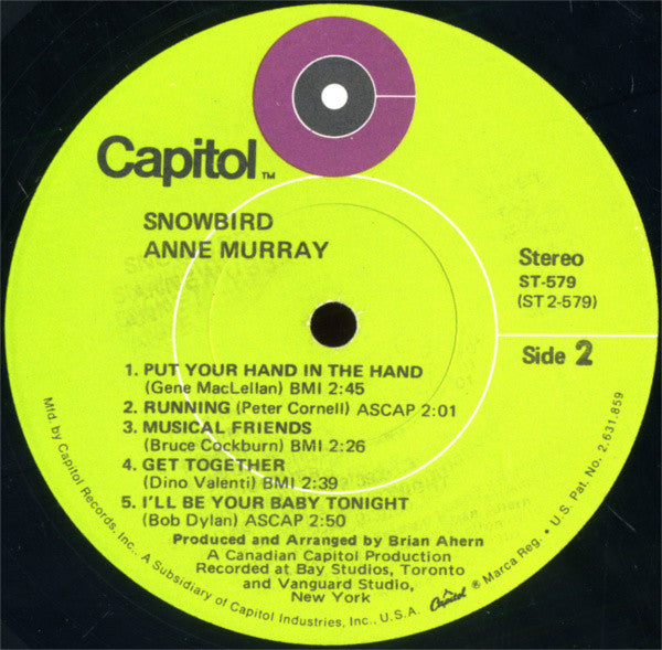 Anne Murray : Snowbird (LP, Comp, Jac)