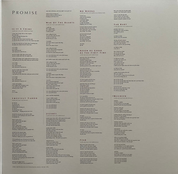 Sade : Promise (LP, Album, RE, RM, Hal)