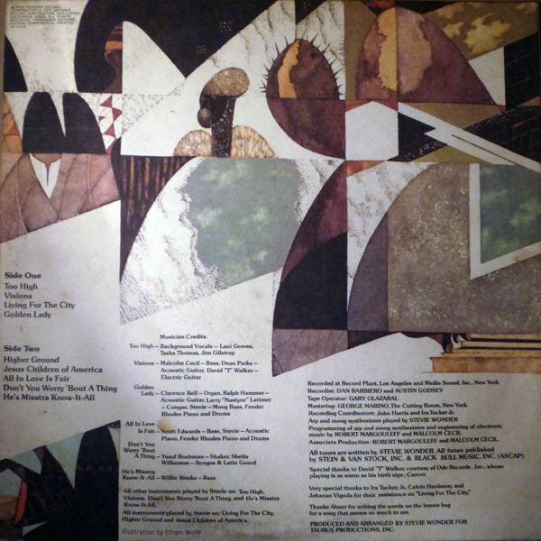 Stevie Wonder : Innervisions (LP, Album, Gat)