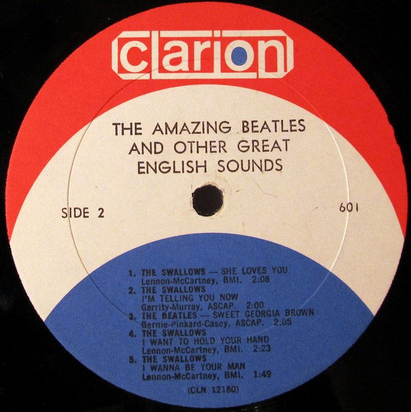 The Beatles, Tony Sheridan, The Swallows (5) : The Amazing Beatles & Other Great English Group Sounds (LP, Comp)